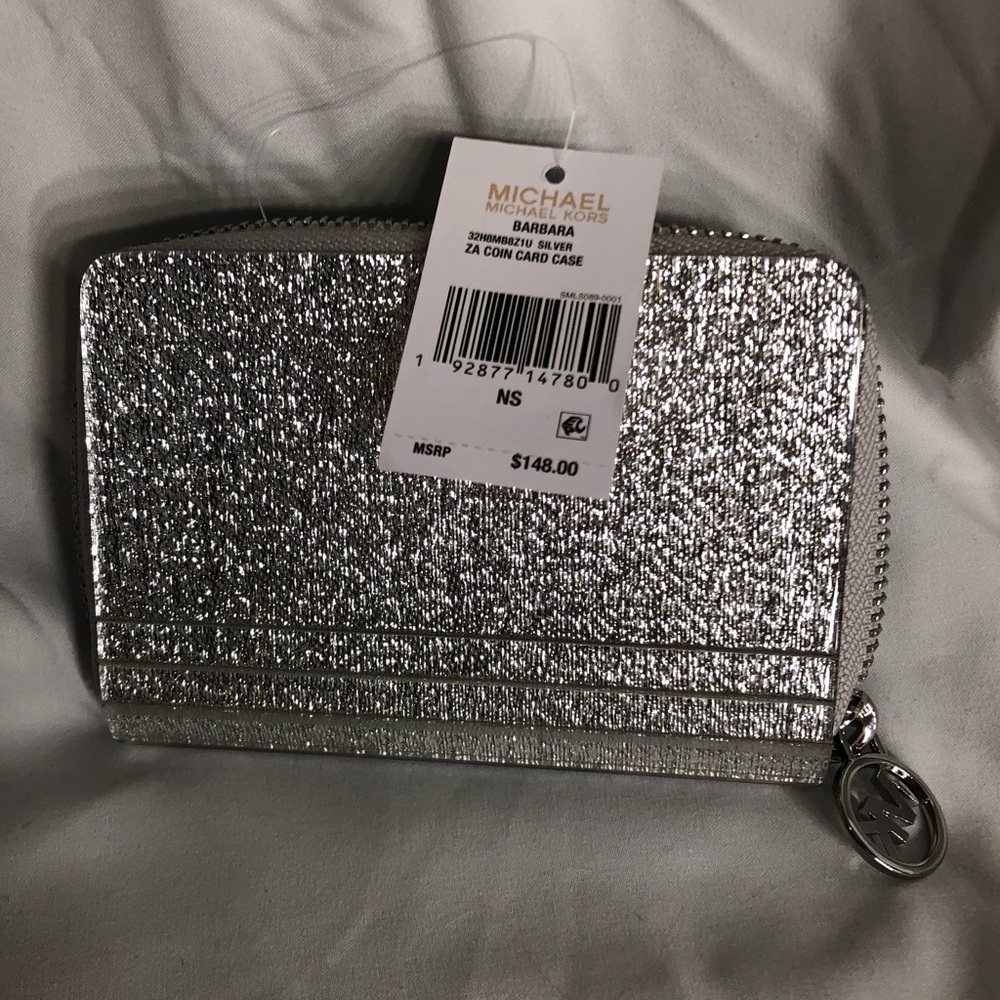 Michael Kors Hard Shell Barbara Mini Zip Wallet